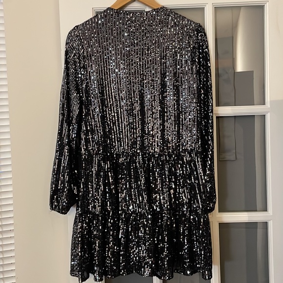 New with tags Melloday black sparkly cocktail dress size small - Picture 3 of 4